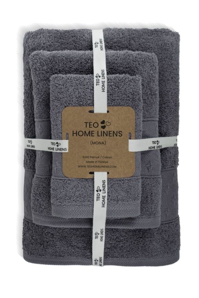 Jakarlı havlu set 6 lı