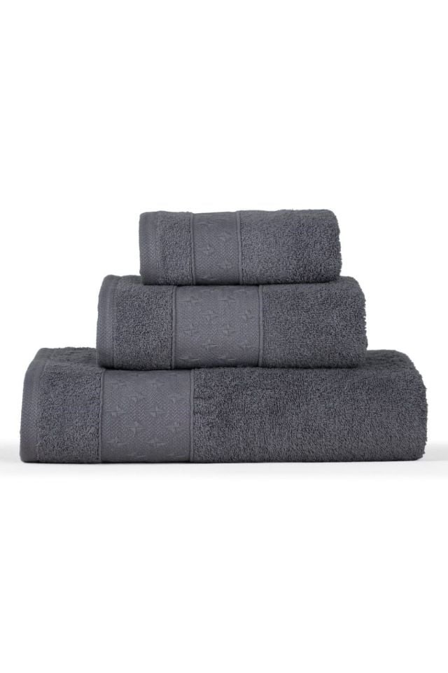 Jakarlı havlu set 3 lü