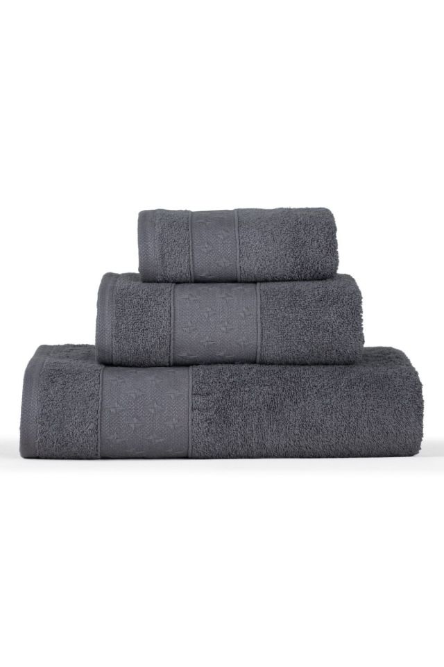 Jakarlı Havlu Set 3 lü