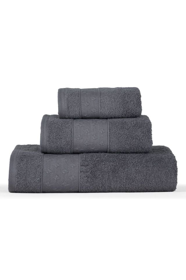 Jakarlı Havlu Set 3 lü