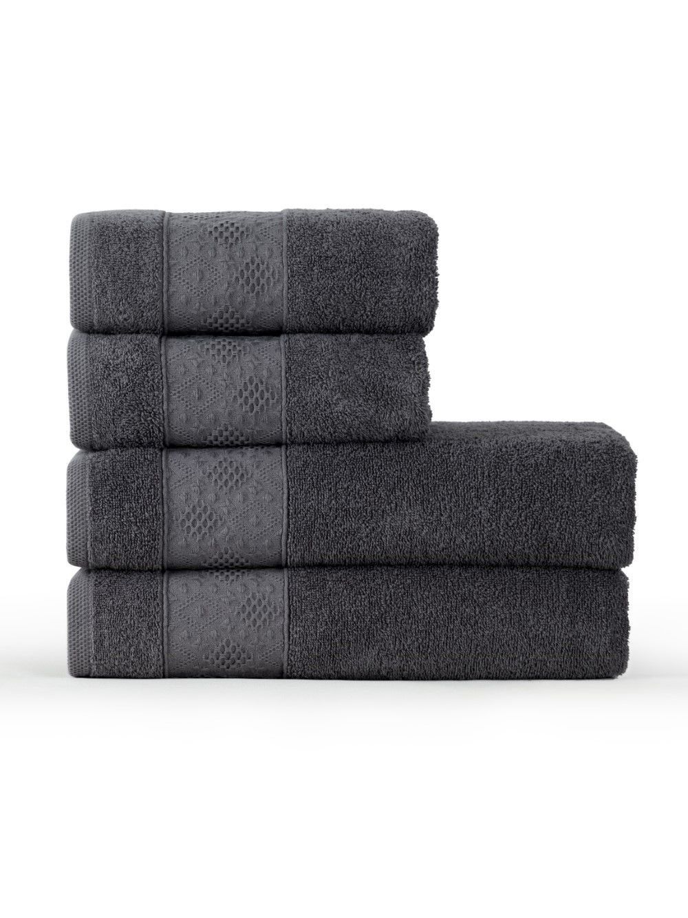 Jakarlı havlu set 4 lü