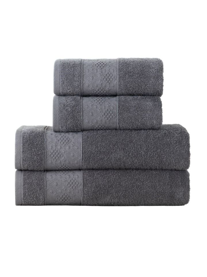 Jakarlı havlu set 4 lü