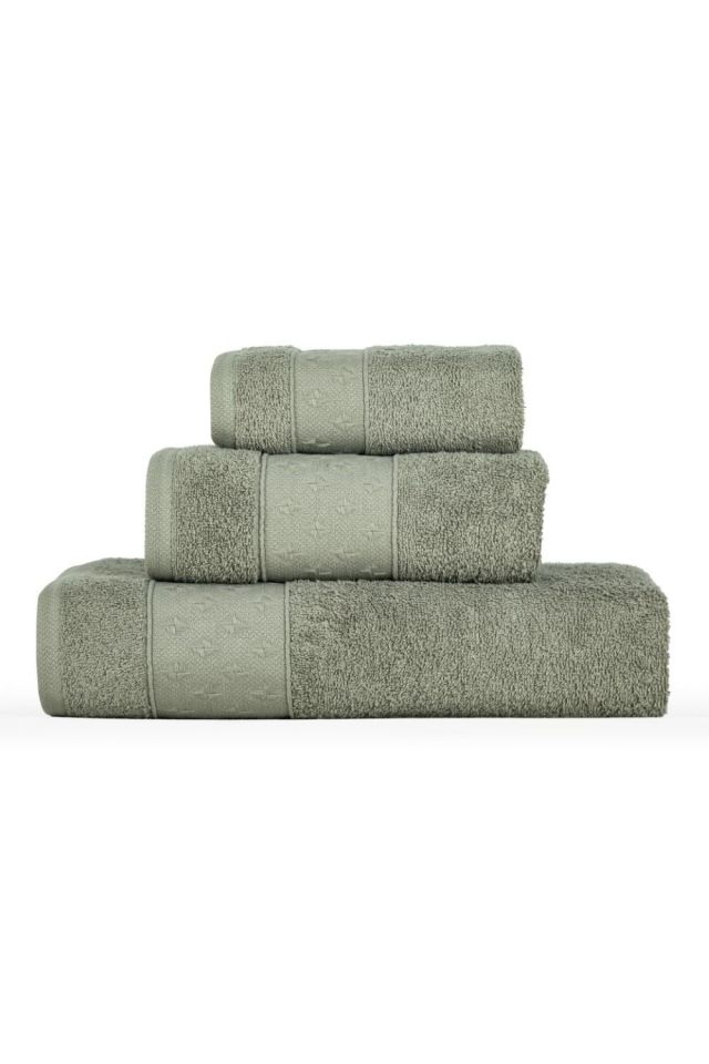 Jakarlı havlu set 3 lü