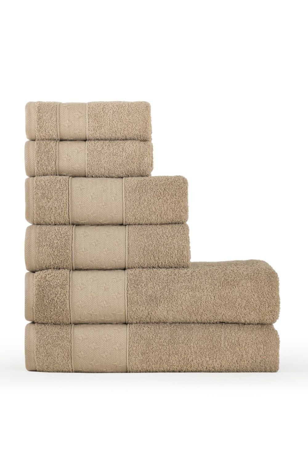 Jakarlı havlu set 6 lı