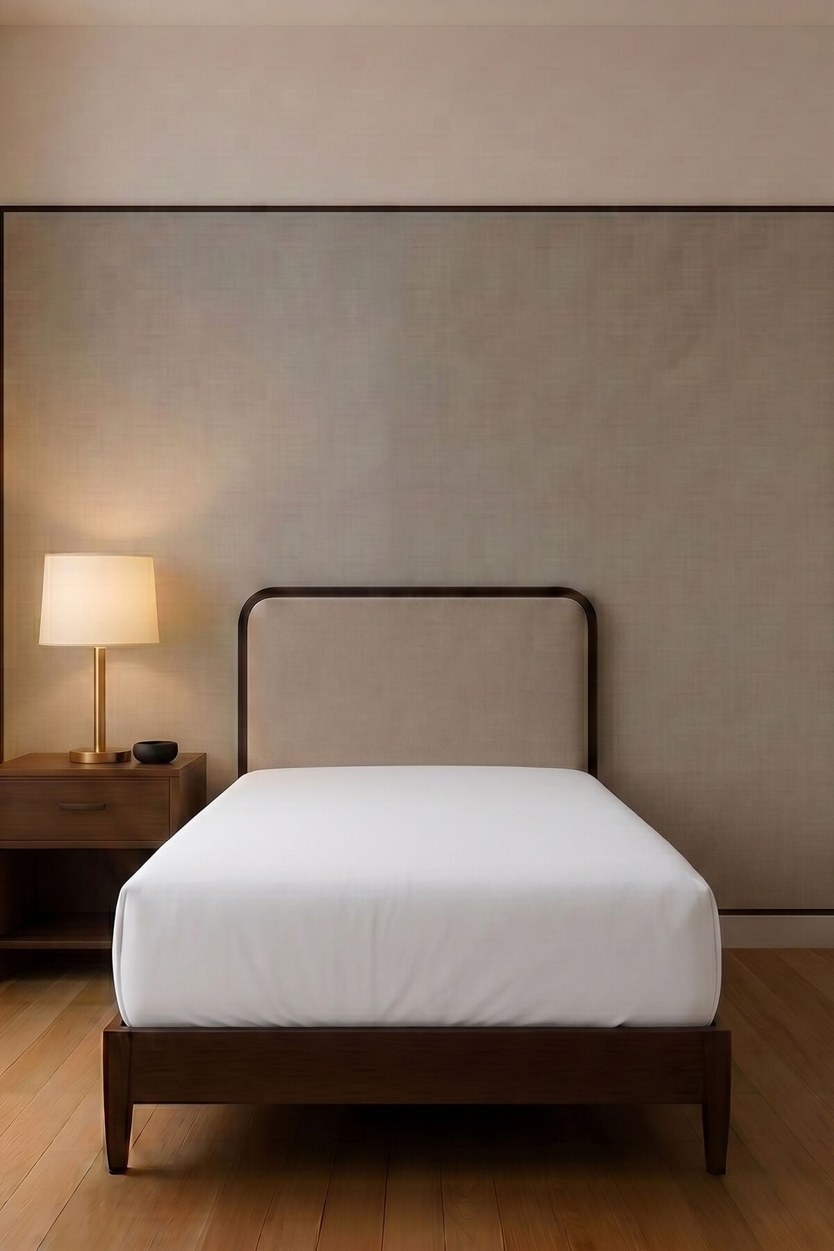 Luna Pamuk Süprem Tek Kişilik Lastikli Çarşaf 90x200 cm + 30 cm 130 GSM Gümüş Gri