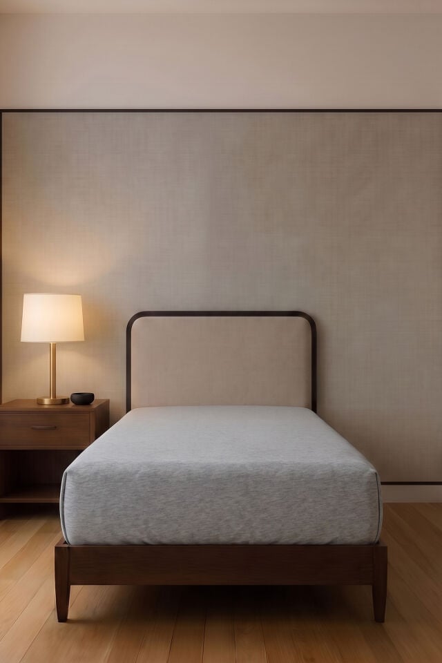 Luna Pamuk Süprem Tek Kişilik Lastikli Çarşaf 90x200 cm + 30 cm 130 GSM Gri Melanj