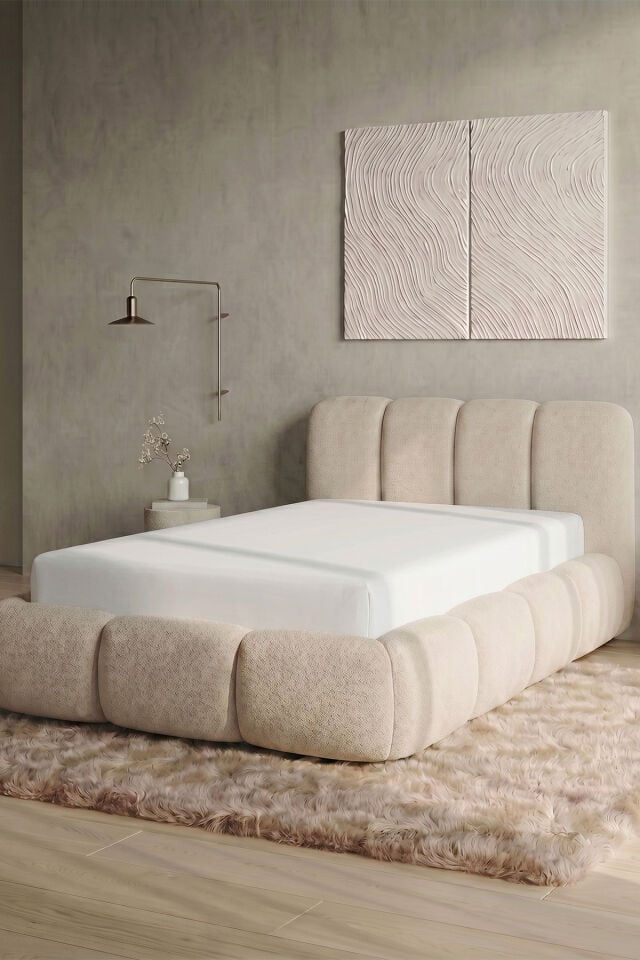 Maya Süprem Tek Kişilik Lastikli Çarşaf 90-100x200 cm %95 Pamuk%5 Elastan 190 GSM Gümüş Gri