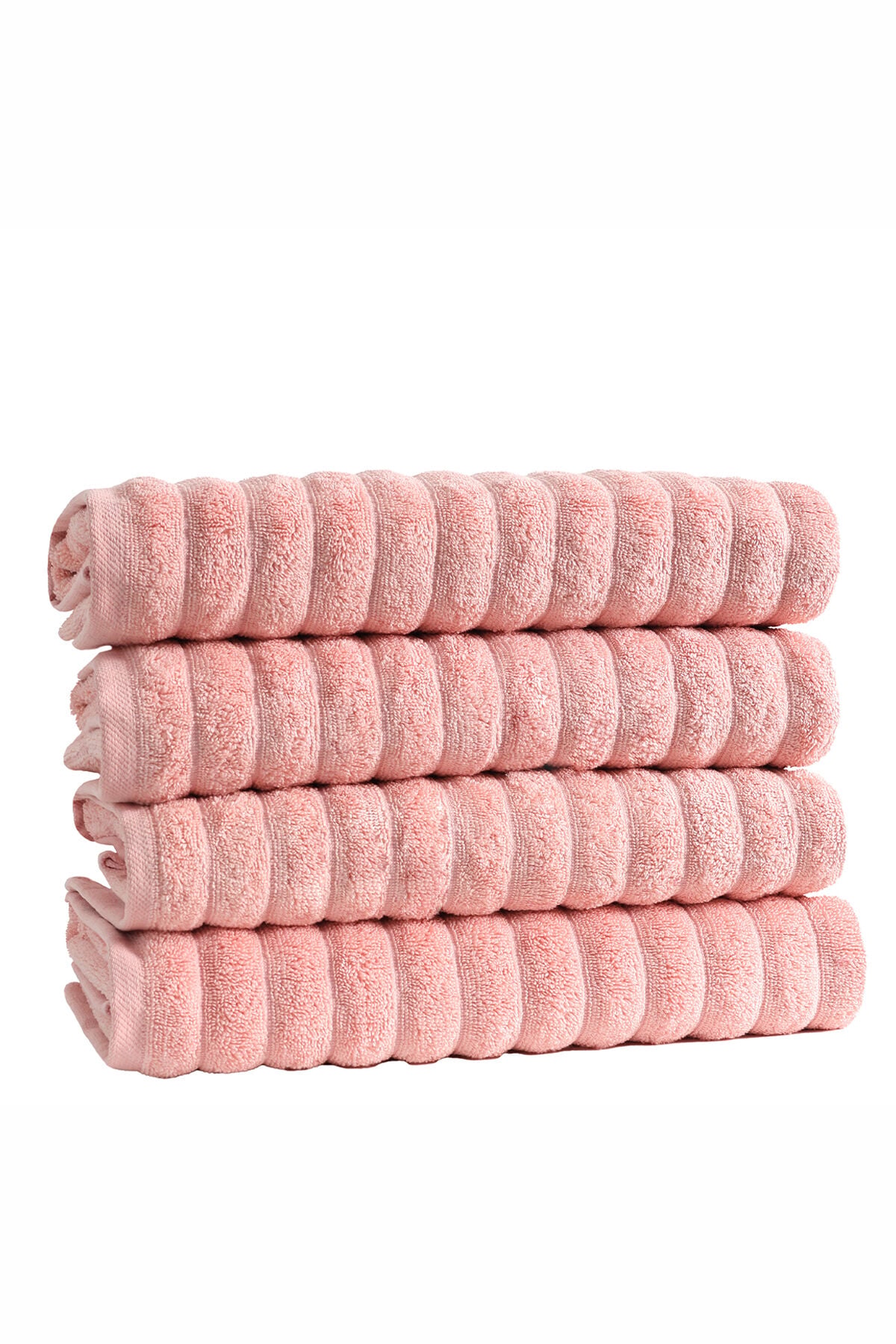 Phaselis Banyo Havlu 2'li Set %100 Pamuk 70x140 cm 670 GSM AÇIK PEMBE