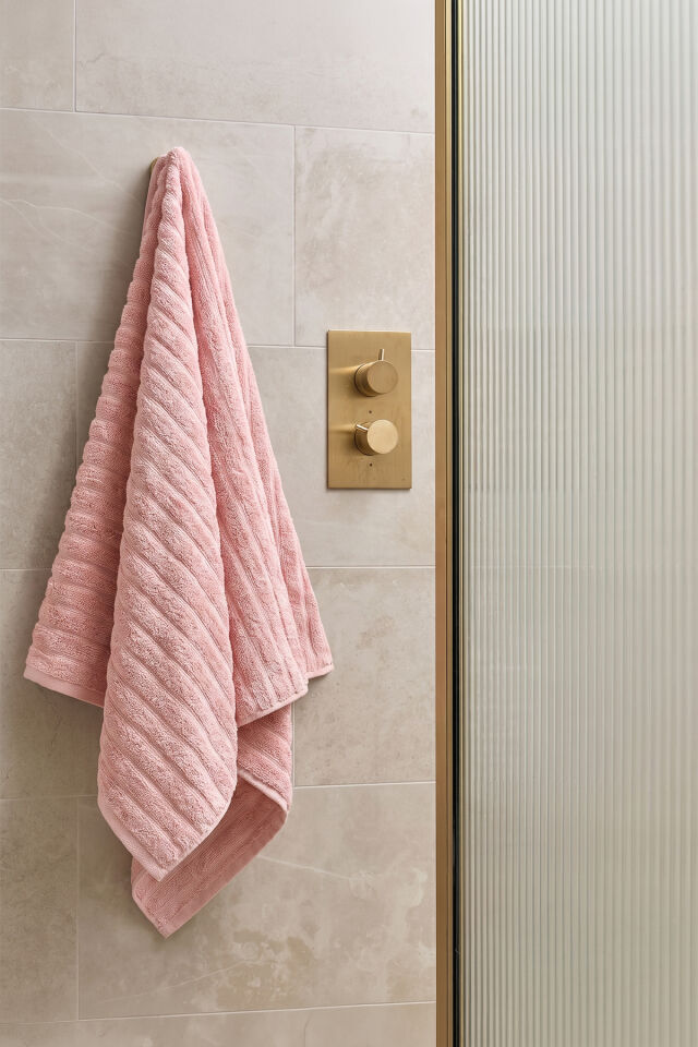 Phaselis Banyo Havlu 2'li Set %100 Pamuk 70x140 cm 670 GSM AÇIK PEMBE