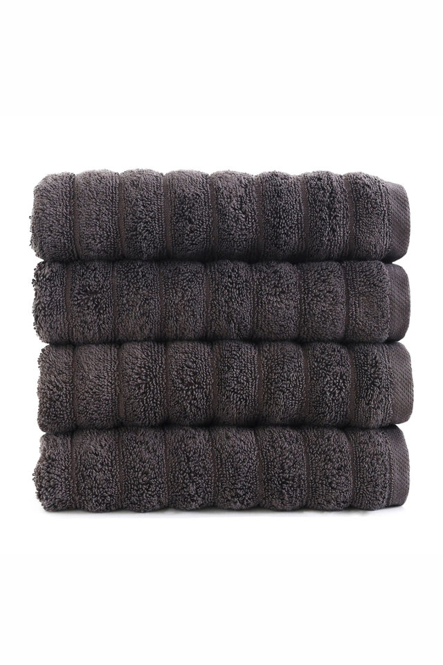 Phaselis Banyo Havlu 2'li Set %100 Pamuk 70x140 cm 670 GSM ANTRASİT