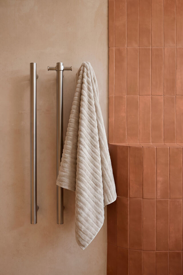 Phaselis Banyo Havlu 2'li Set %100 Pamuk 70x140 cm 670 GSM Bej
