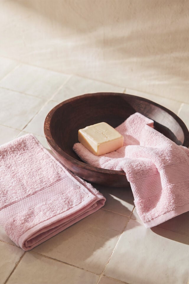 Assos Mutfak Havlusu El &Yüz Havlu Seti 2'li Set %100 Pamuk 30x50 cm Açık Pembe