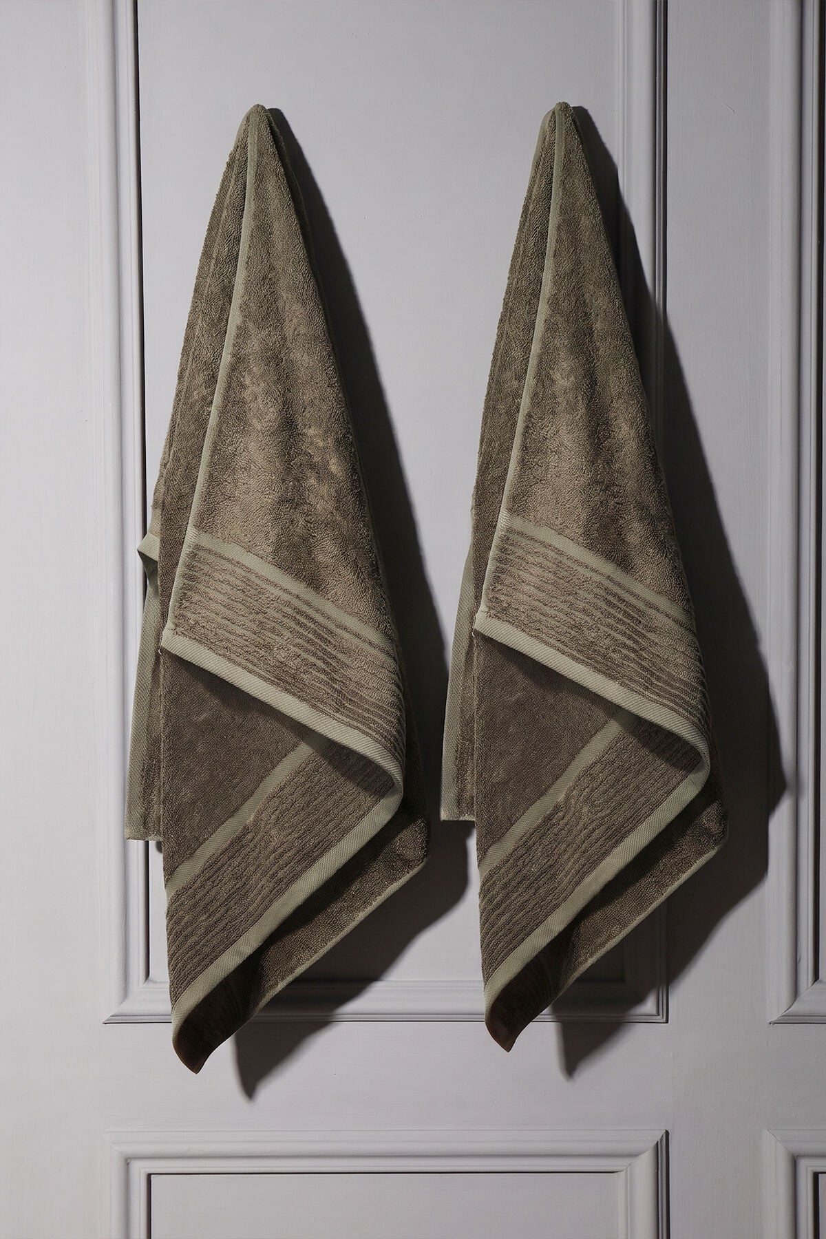 Ephesus Banyo Havlusu Seti 70x140 cm, 2'li Set Yeşil